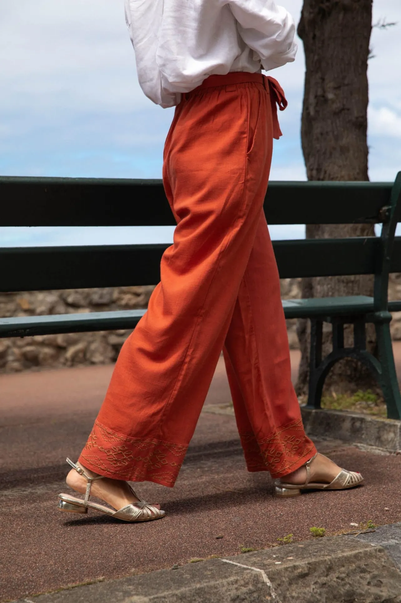 Sahomashop Pantalons & Jeans<PantalonEsteban terracotta