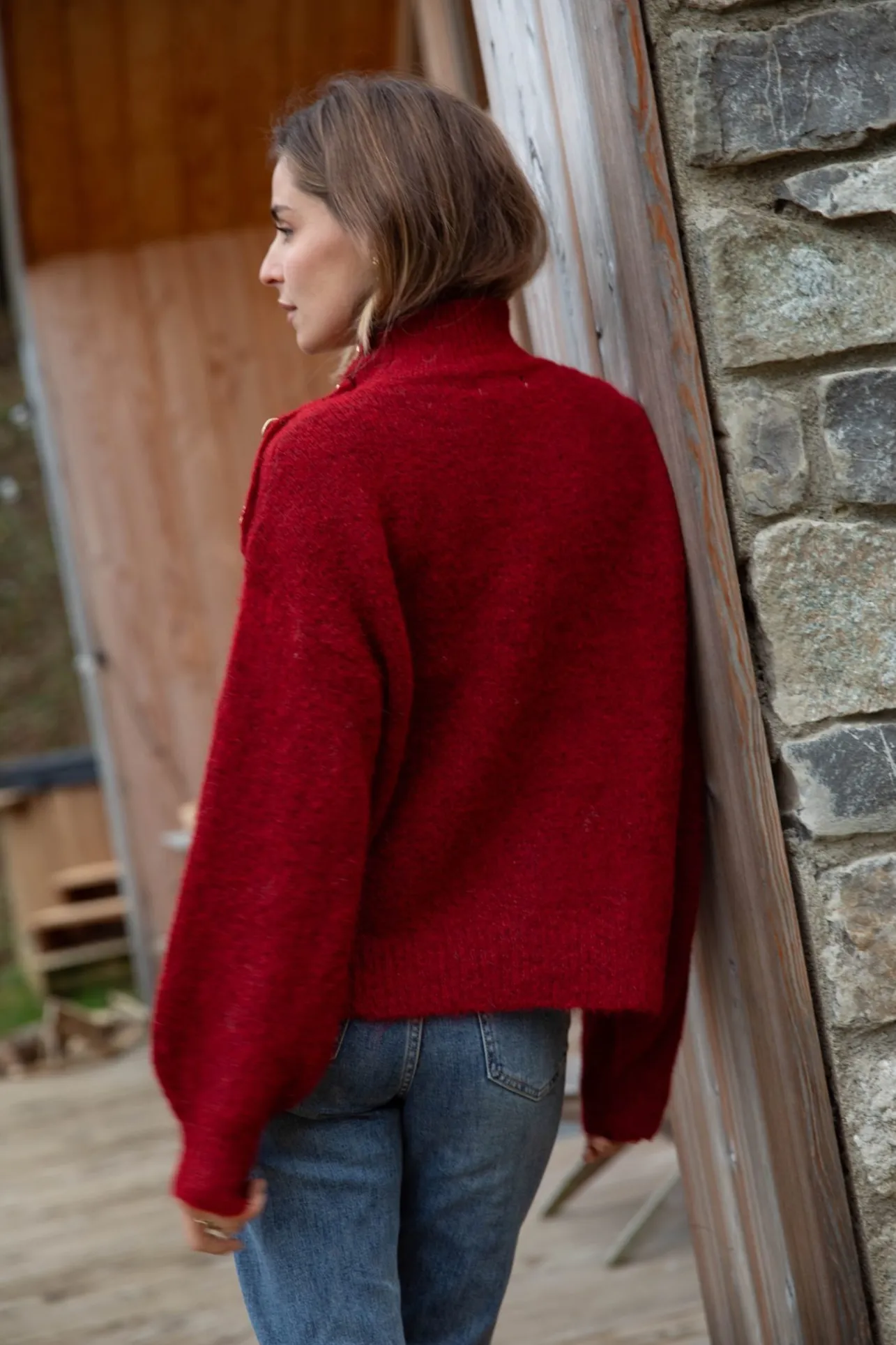 Sahomashop Pulls & Mailles<PullCorentinbordeaux Rougebordeaux