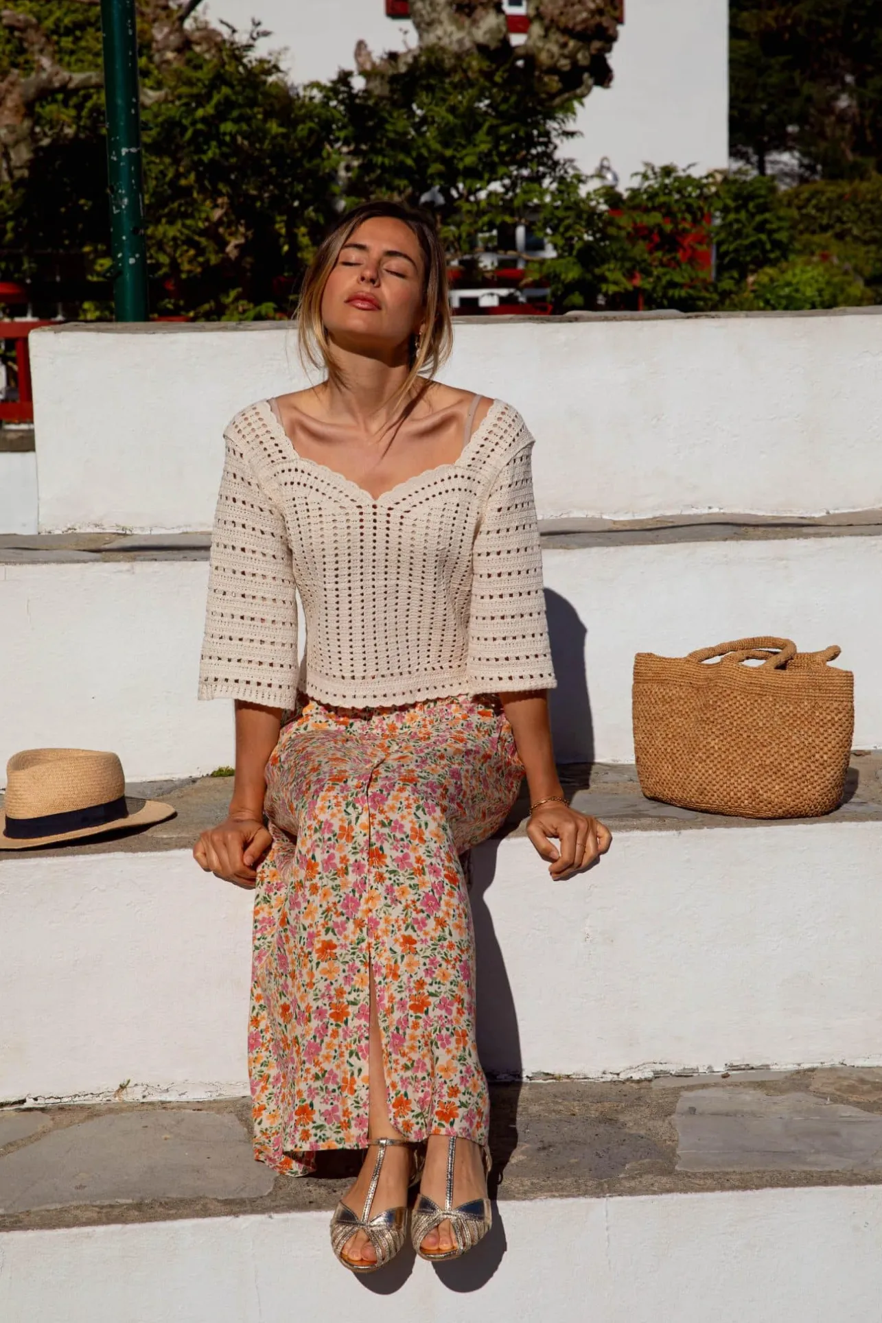Sahomashop T-shirts, Tops & Bodys<TopcrochetAymar beige