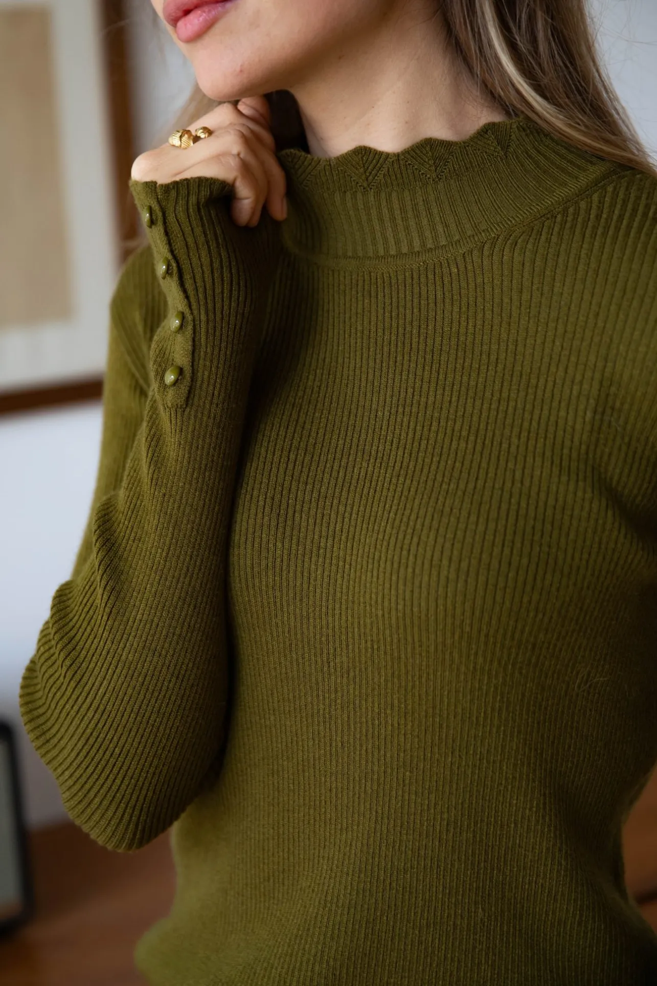 Sahomashop T-shirts, Tops & Bodys<TopmancheslonguesTalia vert